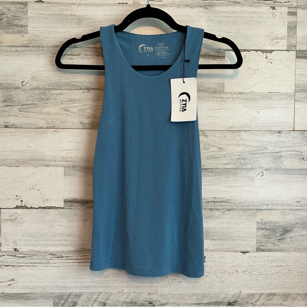 Zyia Niagara Feelin’It Tank Small New with tags (s) blue